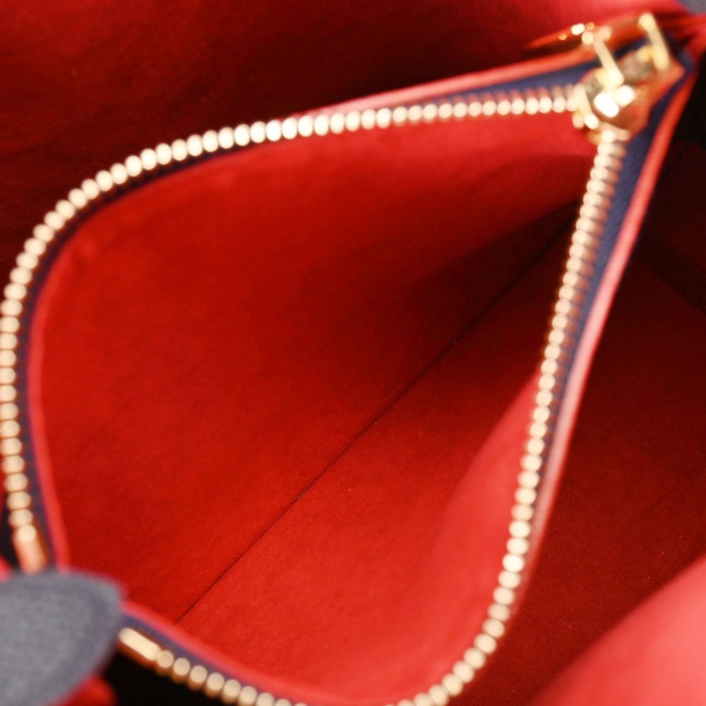LOUIS VUITTON Monogram Empreinte Neo Noe Marine Rouge M45306 Women's Leather ... - Picture 10 of 12